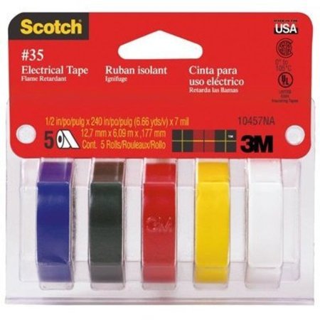 Scotch Asst Colored Electrical Tape 10457